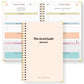 A5 Gratitude Journal Notebook, Mindfulness Journal with Prompts, Spiral Bound Notebook for Positive Thinking, Mood Tracker