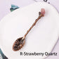 Natural Crystal Tumbled Stone Spoon Magic Energy Divination Halloween Spirit Souvenir Gift Home Decor Christmas Graduation Gift