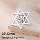 Dawapara Hebrew Letter Chai Brooch Star of David Menorah Jewish Symbol Lapel Pins Hanukkah Gift Stainless Steel Jewelry