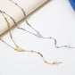 1 Piece Religious 304 Stainless Steel Prayer Beads Rosary Necklace Cross Pendant For Women Jewelry Gifts 52cm(20.5") long