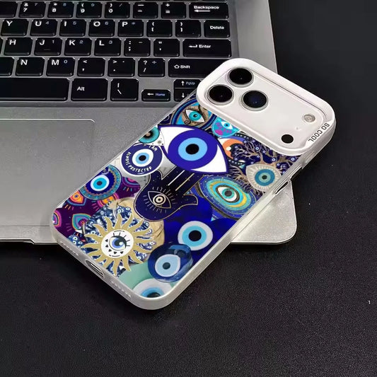 Blue evil eyes Phone Case for iPhone 17 16 15 14 13 12 11 Pro Max 16E iphone Air shock-proof rear cover anti-fingerprint