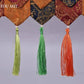 Five Buddha Statues Patterned Tibetan Curtain Flags,Colorful Embroidery Prayer Flag,1m Buddhist Item Hall Floral Hanging Curtain
