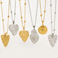 1Pc Religious Christian Catholic Sacred Heart Pendant Necklaces Stanless Steel Gothic Moth Textured Love Collares Jewelry