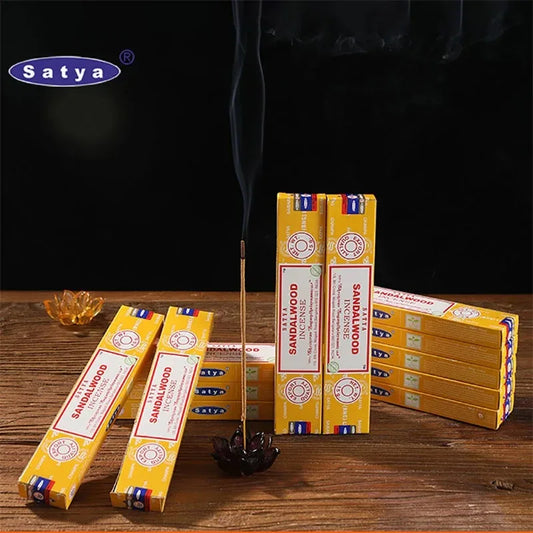 2/5Boxes India Stick Incenses White Sage Sandalwood Natural Household Indoor Clean Air Handmade Incense Sticks NAG Champa Satya