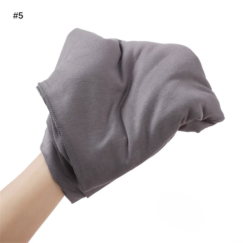 80*180cm Modal Rayon Cotton Muslim Jersey Hijab Women Solid Color Scarf Ramadan Long Shawl Plain Soft Turban Wraps Headband