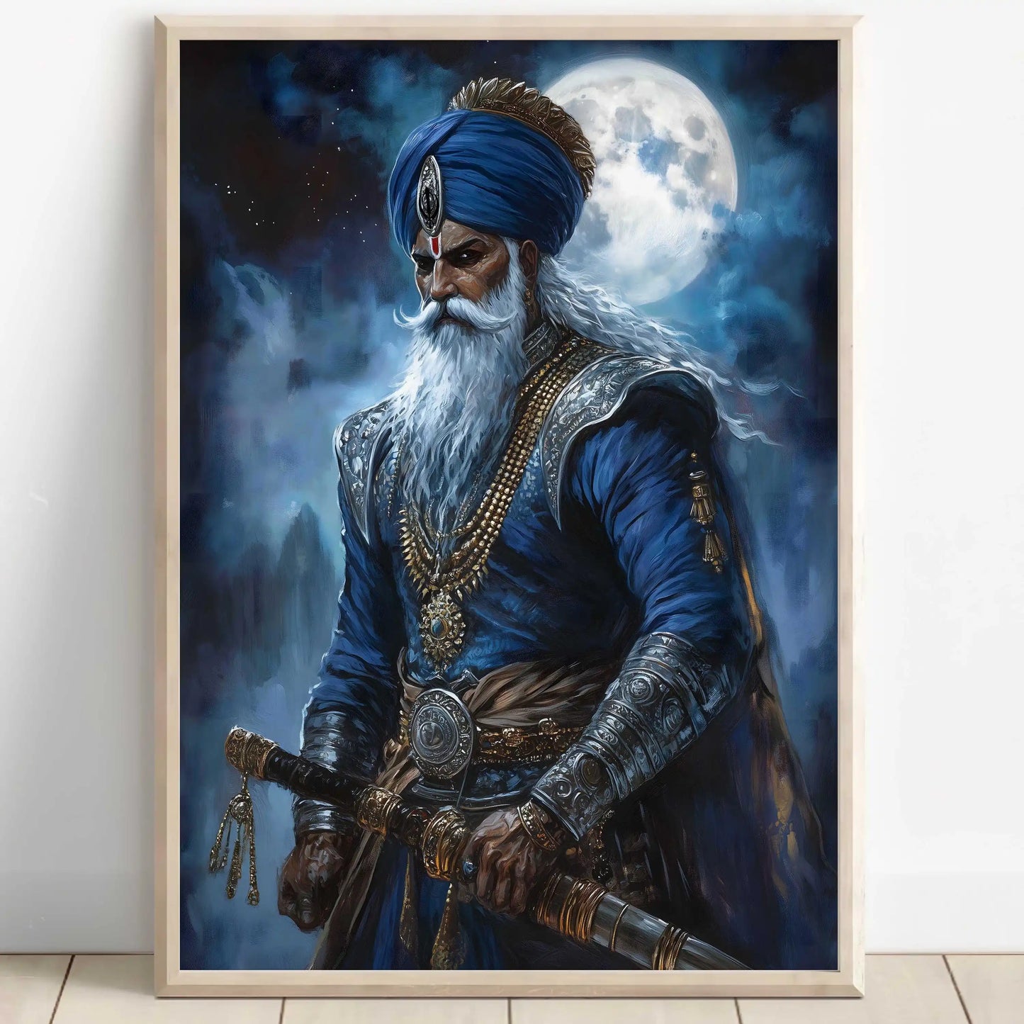 Khalsa Sikh Bold Warrior Retro Religion Poster Print Wall Art Pictures Canvas Painting Living Room Bedroom Home Decor Gift