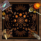1pc Tarot card tablecloth, twelve constellations divination, starry sky altar cloth, Tarot card game decoration tablecloth