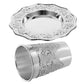 1 set Sturdy Blessing Wine Glass Set Cup Plate Embossed Religious Holiday Shabbat Passover Jewish Cup Festival Ceremony Drinking