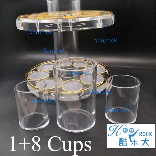 Acrylic Kiddush Wine Fountain & Decanter Set - Kosher Ceremonial Pourer for Jewish Holidays & Shabbat Celebrations