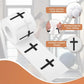 1/2/5 Roll Christian Athletic Tape 23Ft Serrated Edges Skin-Friendly Cotton Sport Wrist-AA85