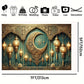1 Elegant New Moon and Lantern Eid Mubarak Background - Luxurious Ramadan Party Banner