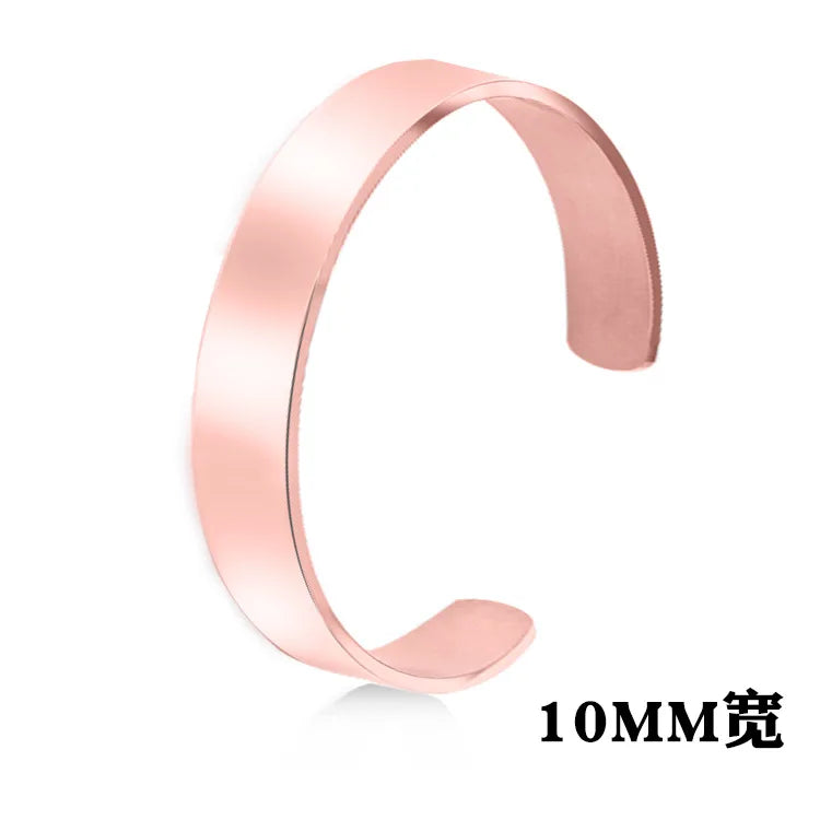 New Classic Simple Men Bracelet Open Adjustable Glossy Stainless Steel Bracelet BR1133