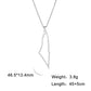 Teamer Israel Map Star of David Pendant Necklace for Women Men Jewish Stainless Steel Necklace Ethnic National Jewelry Wholesale