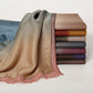 New Tie-dyed Cotton Hijabs For Women Scarf Plain Shawls Wrap Femme Musulman Ombre Viscose Headscarf Islam Turban Headband Scarf
