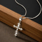 HipHop Fashion Cross Necklace For Women Crystal Zircon Men Necklace Metal Chains Choker Jesus Pendants Jewelry Gift supply