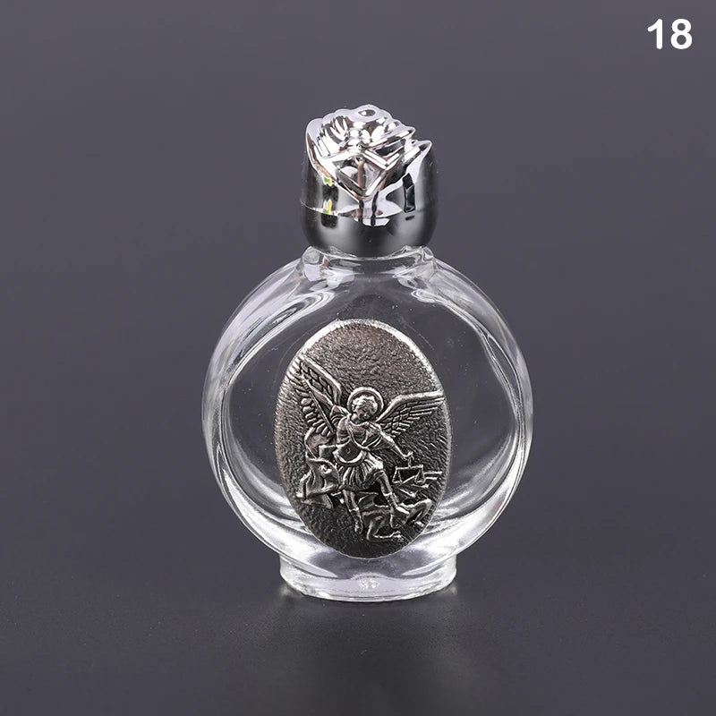 Empty Holy Water Jesus Bottle Religious Bottle Christian Baptism Supplies Refillable Portable Cosmetic Packaging Empty Bottle