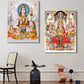 India Hindu God Ganesha Temple Elephant Poster God Series Religion Canvas Painting Print Wall Art Picture Living Room Decor