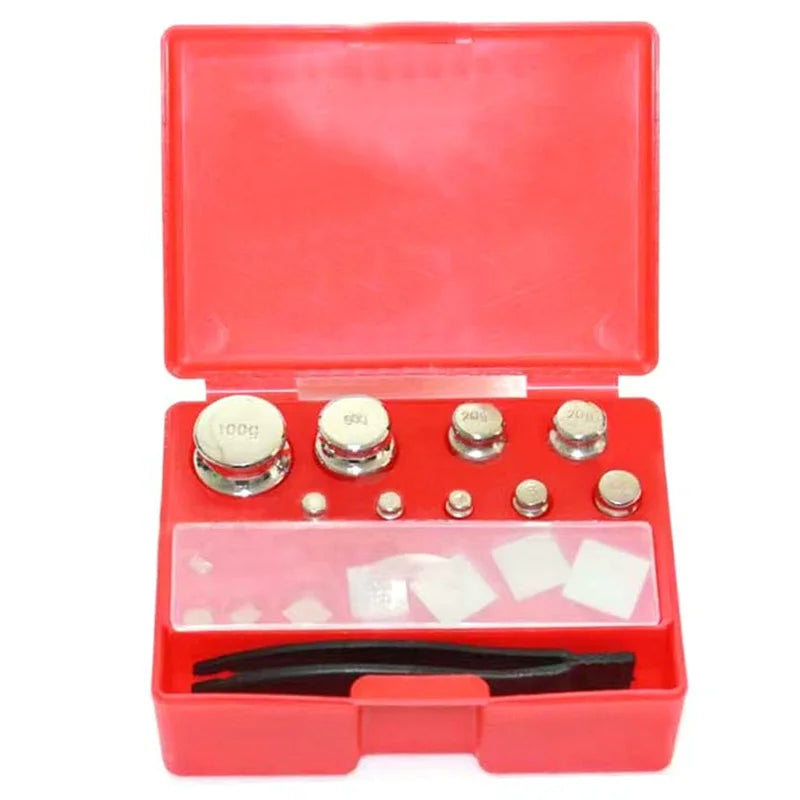 17Pcs Grams Calibration Weight Set M1 M2 10mg-100g Precision Digital Scale Weights Set Jewelry Scale Balance Weighting Tools