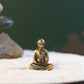 Micro Landscape Bronze Chinese Buddha Ancient Tea Ceremony Zen Moss Rockery Bonsai Sand Table Decorationfairy Garden Miniatures