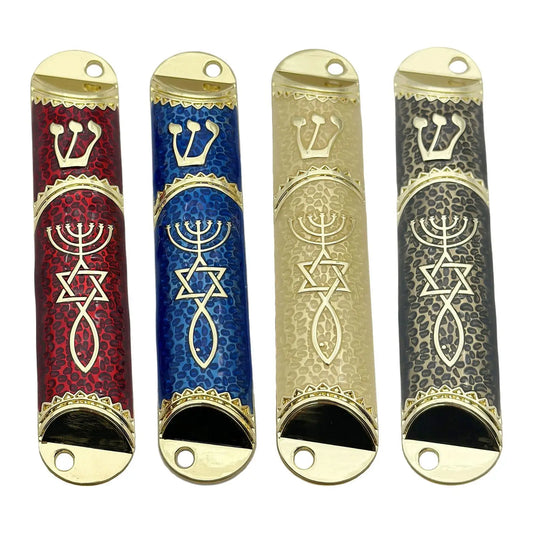 10.6cm Door Mezuzah Case Symbol of Prosperity Handcrafted Front Door Decoration for Welcoming and Protection Multipurpose