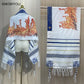 Tallit Messianic Scarf Fire Style Prayer Talit Jerusalem Hanukkah Shawl Women Men Israel Talitnia Prayer Shawl for Christian