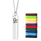 Twelve Constellations Aromatherapy Essential Oil Pendant Lockets Perfume Storage Diffuser Necklace 316L Stainless Steel Jewelry