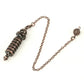 Silver Color Copper Metal Pendulum for Dowsing Divination Energy Reiki Healing Pointed Meditation Witch Spiritual Pendulos X092