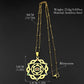 7 Chakra Sacred Geometry Metatron Necklace for Women Flower of Life Stainless Steel Stone Necklaces Reiki Healing Jewelry 9758