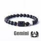 Zodiac Sign Bracelet Homme 12 Constellation Bangles Men Gemini Virgo Leo Libra Bracelet Women Friendship Gift Bracelet on Hand