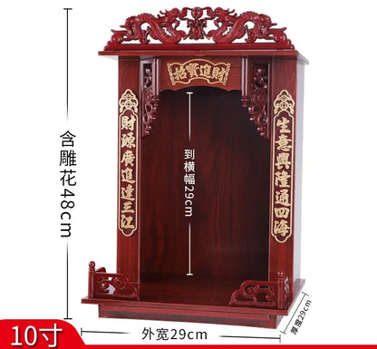 10 Inch Buddha Platform Shrine Rack, Household Offering Table Incense