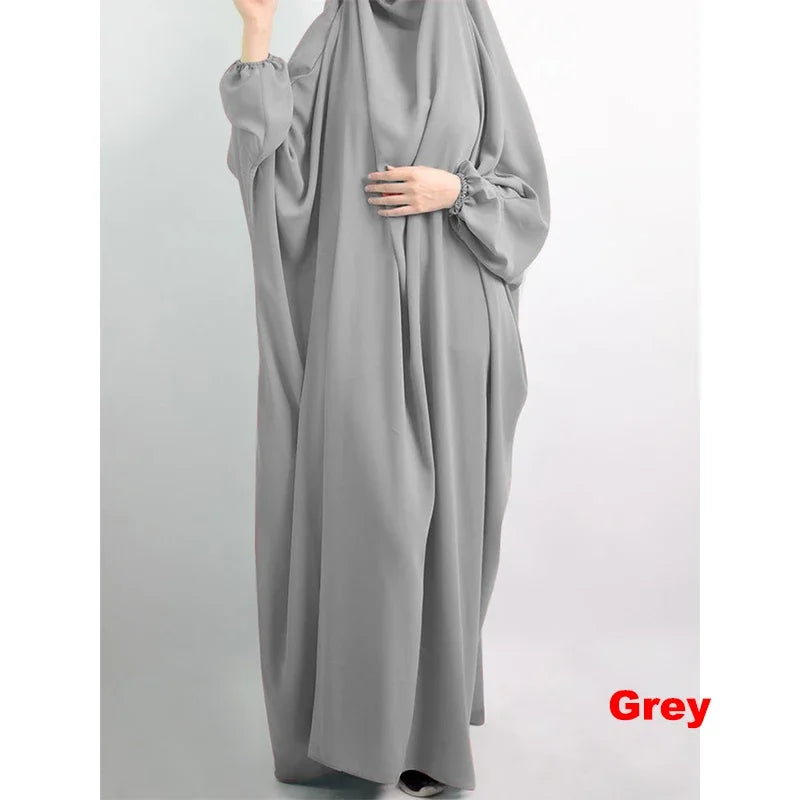 Muslim Prayer Garment Dress Wp,em Women Hijab Dress Abaya Hooded  Long Khimar Jilbab Burka Eid Abayas Gown Eid Niqab Ramadan