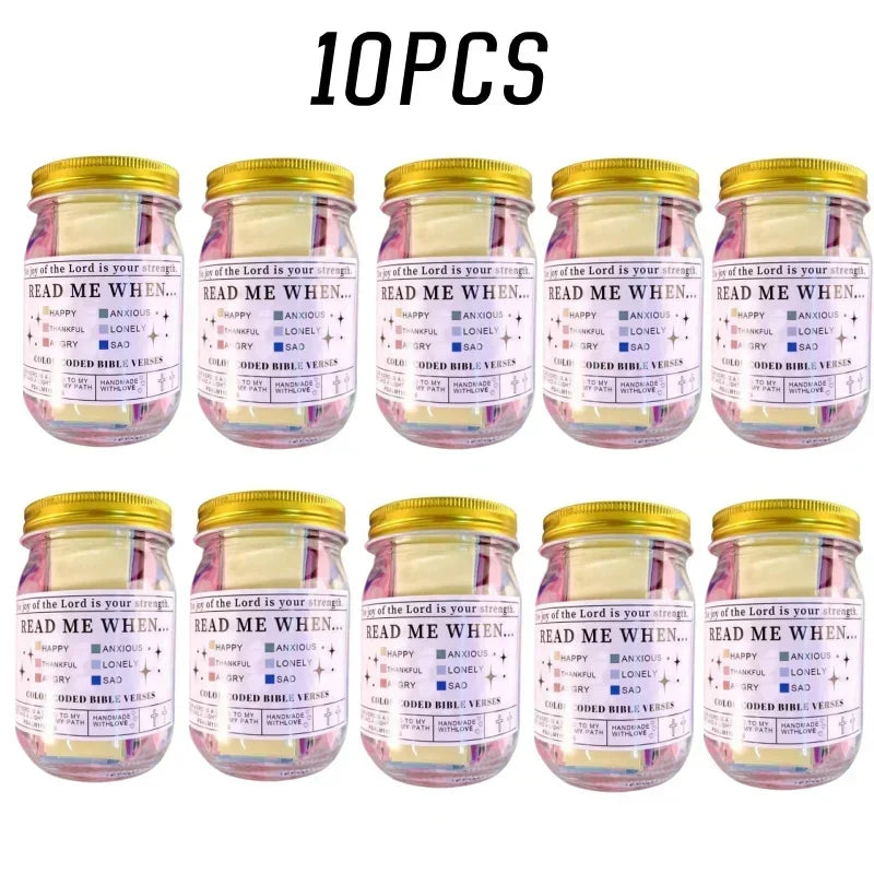 Church Gift Bible Verses Jar Bible Verses for Emotions Feelings Verse Prayer Request Cards Christian Bible Gifts for Women Men