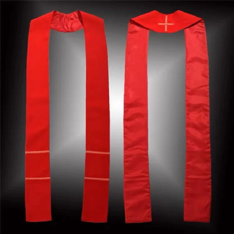 Priest Stole Orthodox Church Supplies Scarf Christian Pope Minister Pastor Clergy Costumes