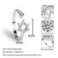 YILUOCD Hollow Hexagon Zircon Jewish Ring for Women Magen Star of David Adjustable Rings Promise Jewelry Gift