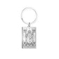 Dawapara Tarot Cards Keychains Stainless Steel Vintage Amulet Good Luck The Major Arcana Keyring Wiccan Jewelry