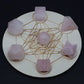 7Pcs Platonic Solid Sacred Stones Geometry Set Natural Crystals Reiki Healing Chakra Gemstones Lucky Home Decoration Gifts