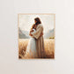 Jesus Christ Canvas Postres Christian Jesus Portrait Wall Art Print Poster I Will Walk with Christ LDS Bible Verse Gift Poster