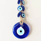 Evil Eye Glass Blue Turkish Evil Eye Pendant Wall Hanging Crystal Beads for Home Decor Living Room Wall Decoration Amulet Gift
