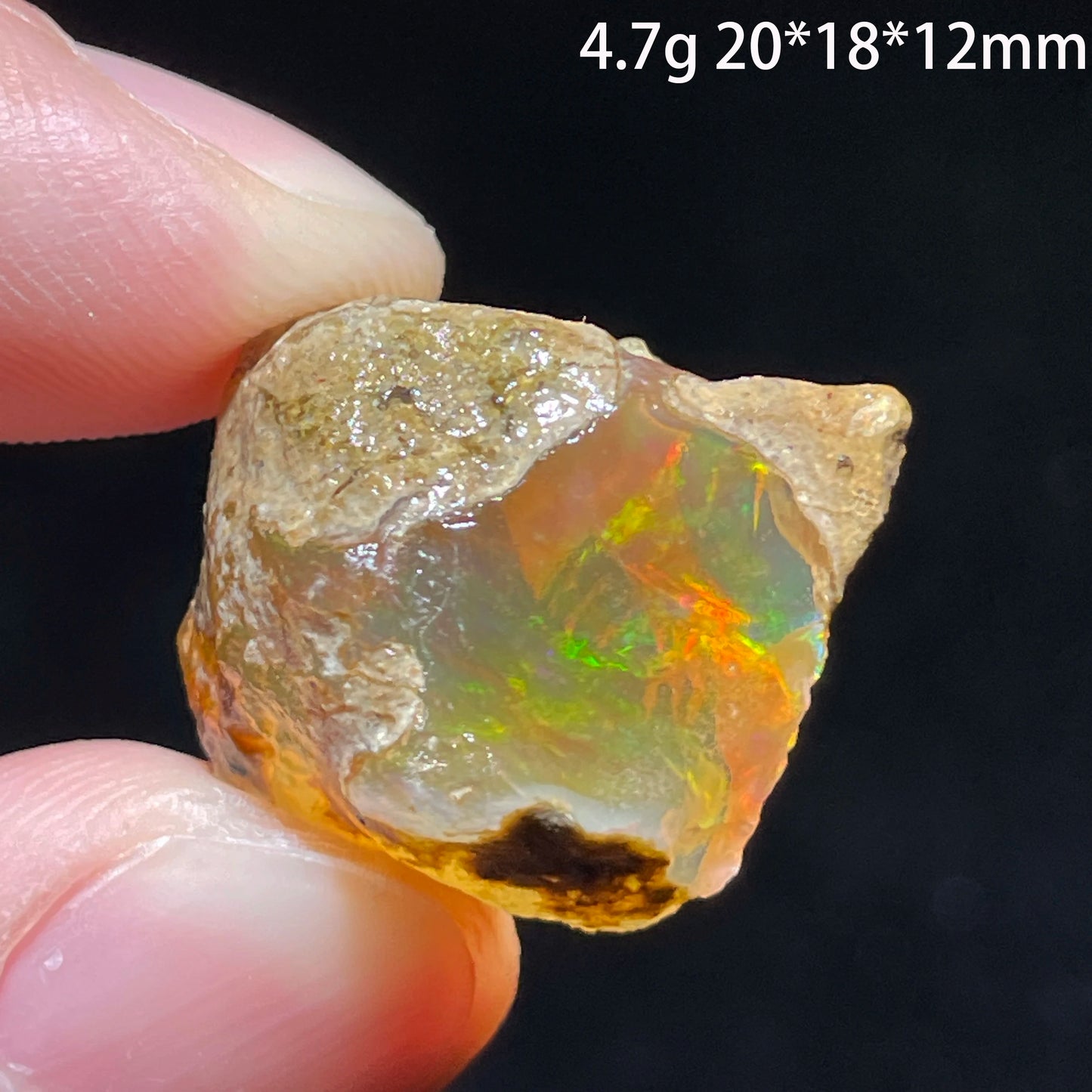 Natural Colorful Ethiopia Opal (Need In Water) Rare Gem Stone Mineral Healing Quartz Crystals Gemstone Shooting under lighting
