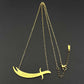 Islamic Imam Ali Zulfiqar Sword Pendant Necklace for Women Men Stainless Steel Gold Color Arabic Muslim Choker Chain Jewelry