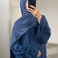 Eid Muslim Dress for Women Abaya Bow Jalabiya Ramadan Lace Up Vestidos Largos Islam Arab Long Robe Morocco Dubai Kaftan 2025