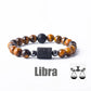 Zodiac Sign Bracelet Homme 12 Constellation Bangles Men Gemini Virgo Leo Libra Bracelet Women Friendship Gift Bracelet on Hand