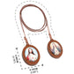 Cottvott Wood Sacred Heart of Our Lady Jesus Scapular Badges Leather Rope Chain Epaulet Prayer Baptism Communion Sacraments Gift