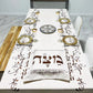 Happy Passover Waterproof Tablecloth for Table Decor Pesach Seder Jewish Hebrew Rectangle Table Cloth Kitchen Dining Table Decor