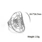 Unift Sacred Geometry Flower of Life Ring Adjustable Stainless Steel Ring Men Women Accessories Vintage Filigree Jewelry Gifts
