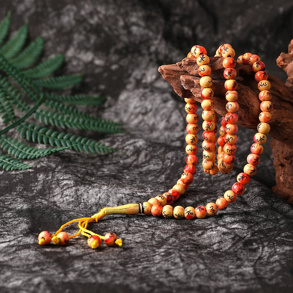 8mm Beads Bracelet Tassel Pendant 99 Muslim Prayer Meditation Yoga Necklace Bracelets Jewelry