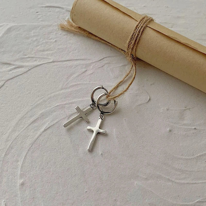 925 Sterling Silver Earrings Cross Earrings Creative Hot Sexy Jewelry For Women Gift Customized