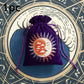 6pcs Velvet Moon Sun Tarot Storage Bag Board Game Cards Embroidery Drawstring Package Witchcraft Supplies for Altar Tarot Pouch