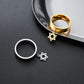 Lucktune Star of David Ring Stainless Steel Women's Finger Rings Vintage Hexagram Jewish Judaism Jewelry Party Birthday Gifts
