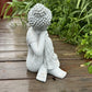 Office Table 9.84inch Buddha Statue Resin Large Meditation Buddha Buddha Figurine for Living Room